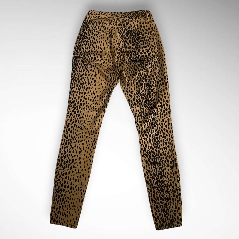 GOOD AMERICAN Good Waist Leopard Print High Waisted Stretchy Jeans‎ | EUC - Picture 4 of 6